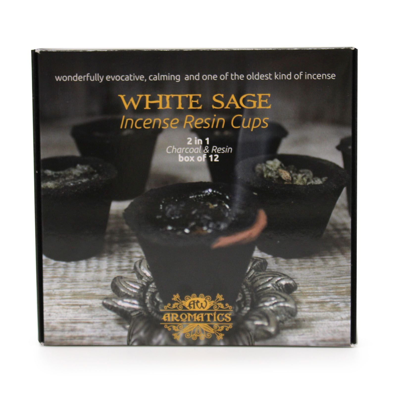 Sauge Blanche en Résine — Boîte de 12 Cupules – photo 5