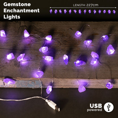 Guirlande Lumineuse en Améthyste Brute — 2,27 m - photo 2