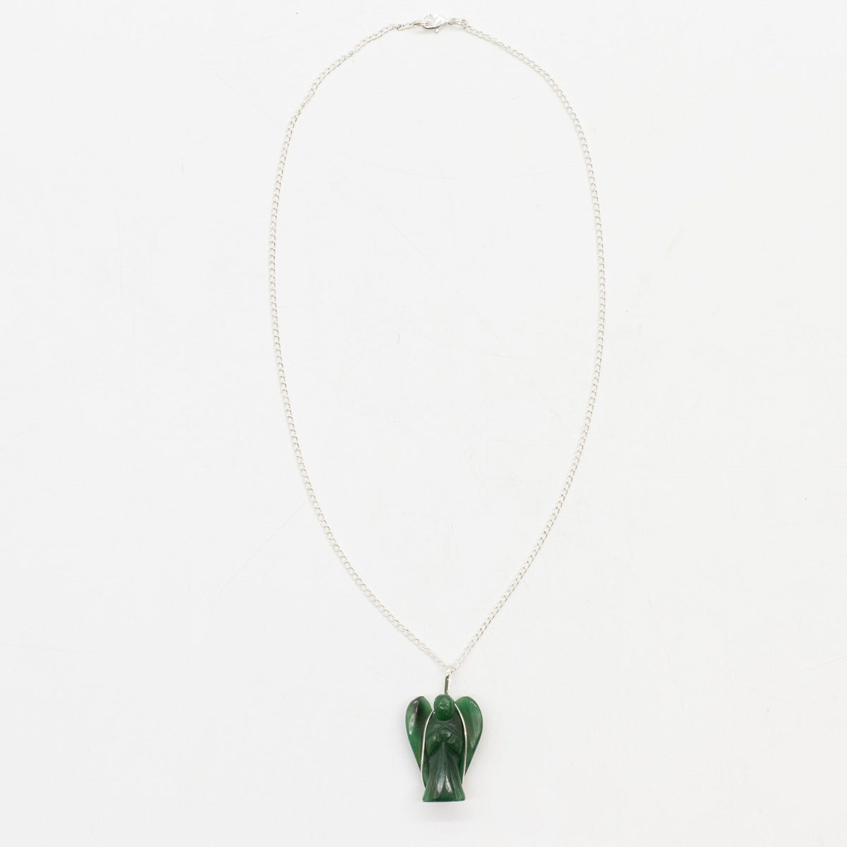 Pendentif Ange Gardien en Aventurine Verte — avec Chaîne - photo 4