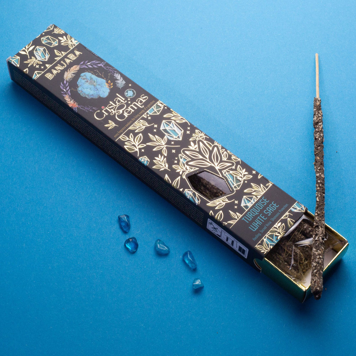 Encens Banjara Cristal Gemas — Turquoise Sauge Blanche - photo 4