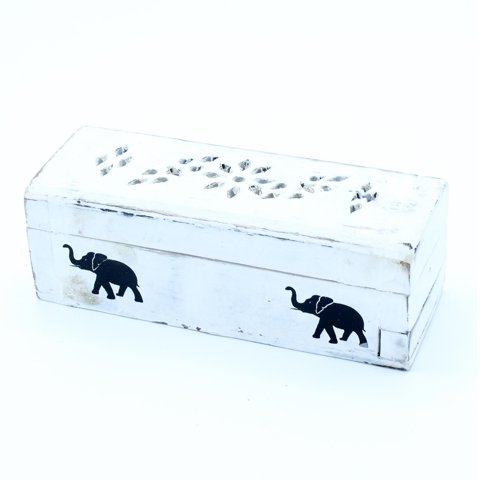 Porte-Encens Cône Fumée - Coffret Bois 15cm Artisanal – photo 2
