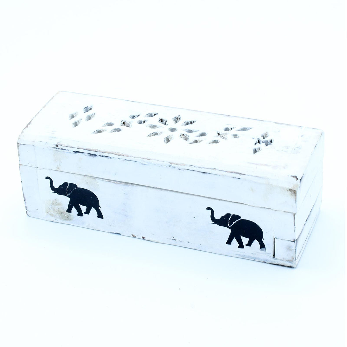 Porte-Encens Cône Fumée - Coffret Bois 15cm Artisanal – photo 2