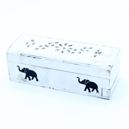 Porte-Encens Cône Fumée - Coffret Bois 15cm Artisanal – photo 2