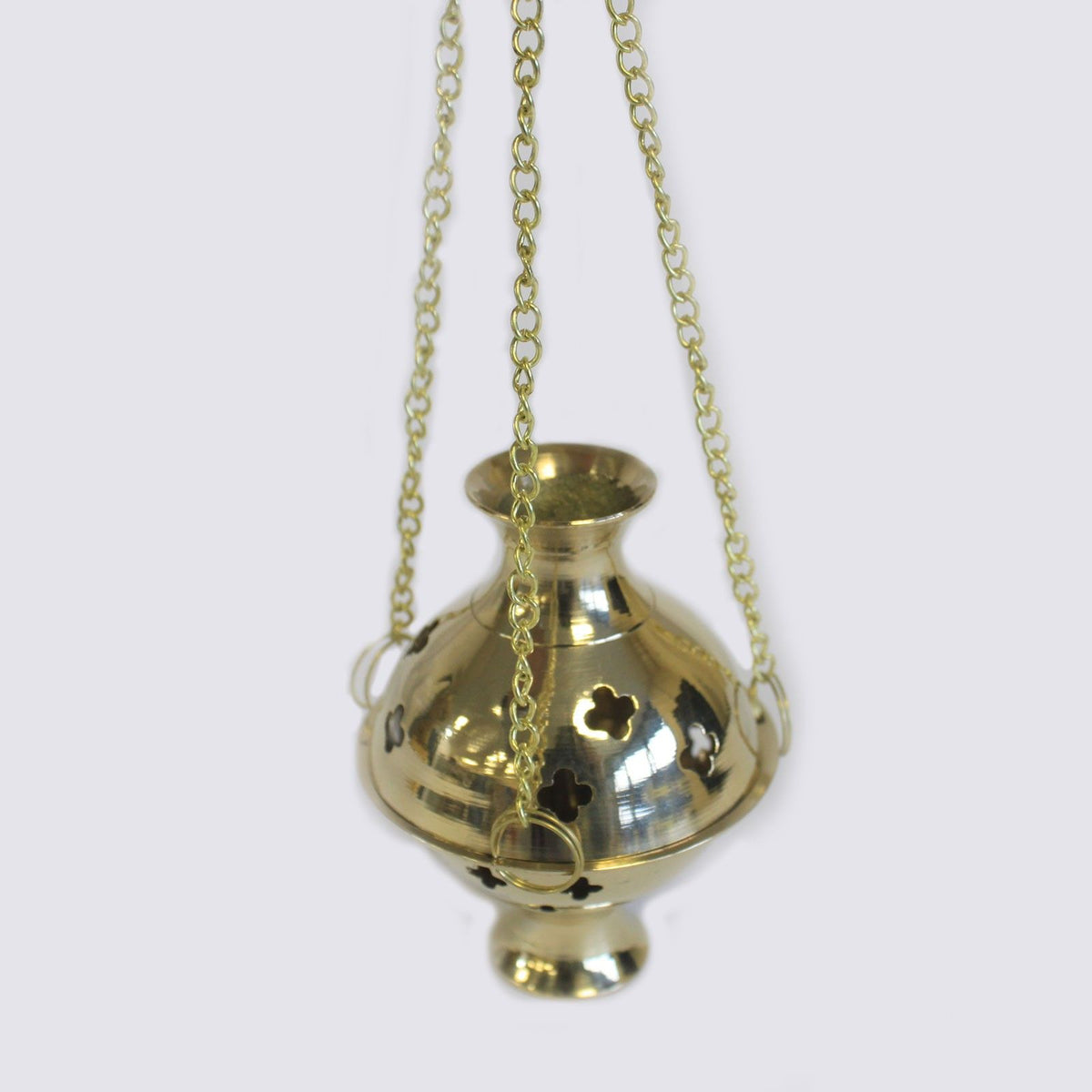 Brûleur d'Encens Suspendu Laiton - Encensoir Rituel 16cm – photo 7