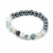 Bracelet magnétique en pierres facettées - Jade - photo 2
