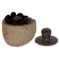 Pot Riverstone Naturel Ancrage — Couvercle 12×8cm – photo 2