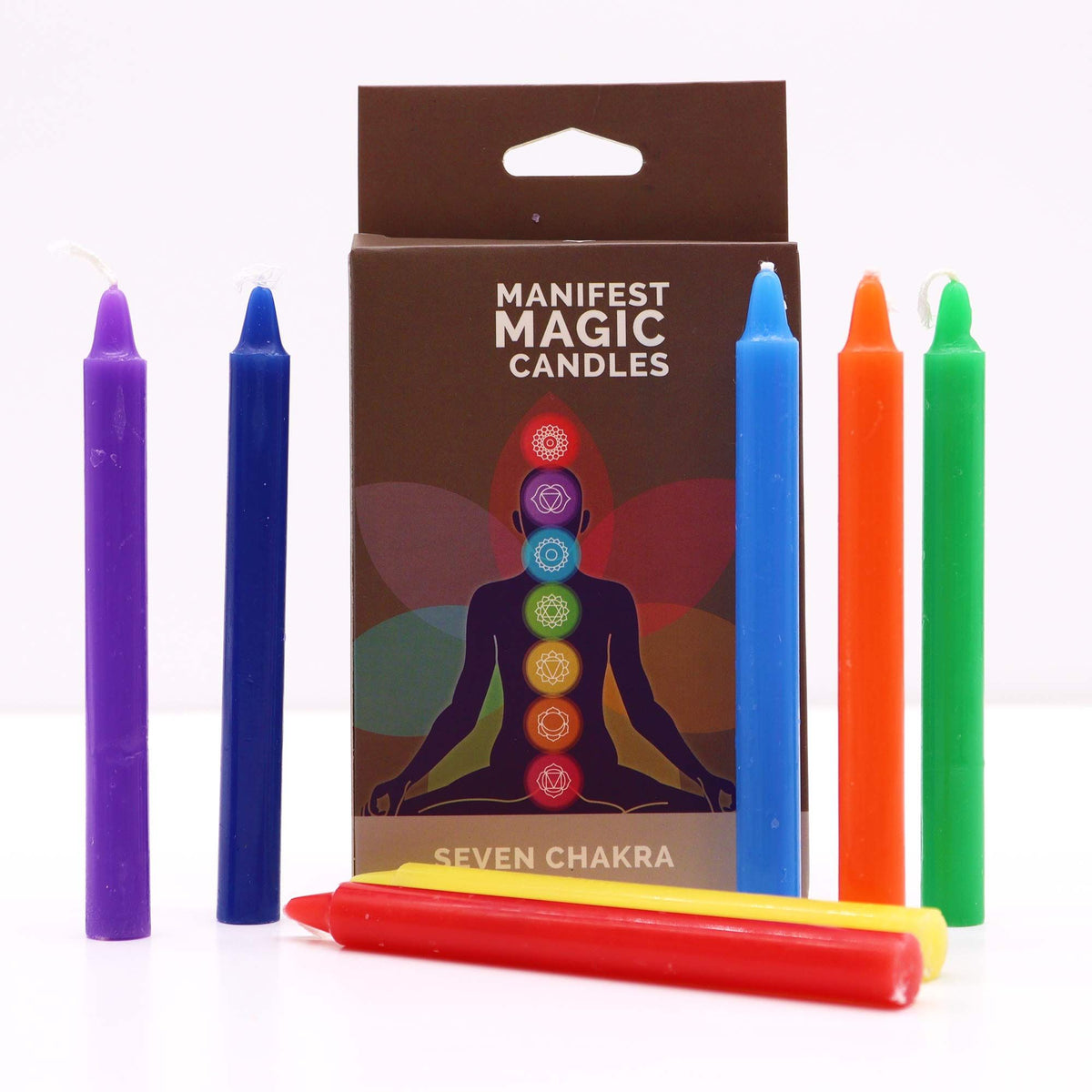 Bougies de Manifestation — Sept Chakras — Lot de 7 - photo 2