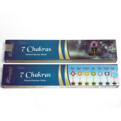 Bâtons d'Encens 7 Chakras Védique - Masala Artisanal