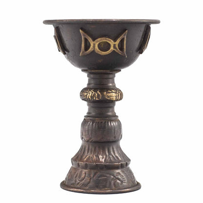 Calice Rituel Triple Lune 8x13cm - Cuivre Antique Autel