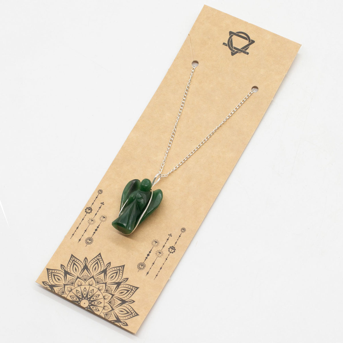 Pendentif Ange Gardien en Aventurine Verte — avec Chaîne - photo 5