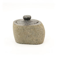 Pot en Riverstone Naturel — Couvercle Pierre 9×7cm – photo 10