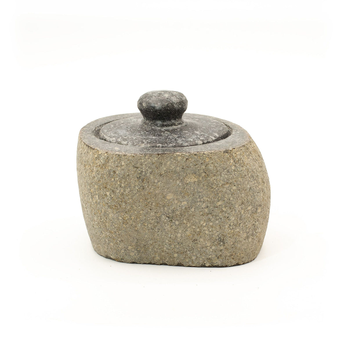 Pot en Riverstone Naturel — Couvercle Pierre 9×7cm – photo 10