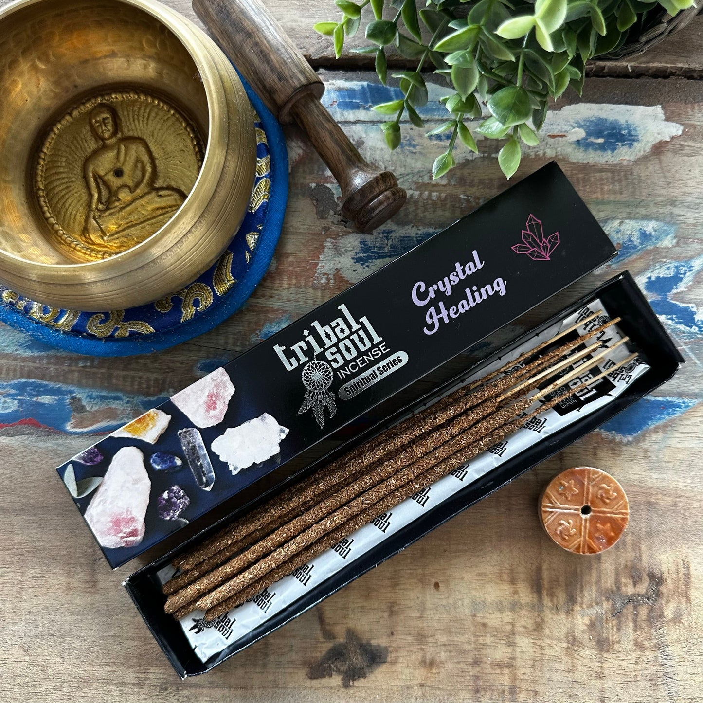 Encens Cristal Healing Tribal Soul - Bâtons & Support Céramique