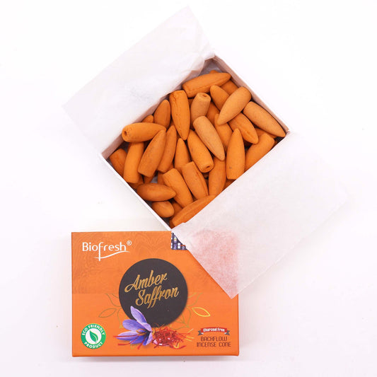 Encens Cônes Refoulants Ambre & Safran Biofresh - Lot de 40 – photo 4