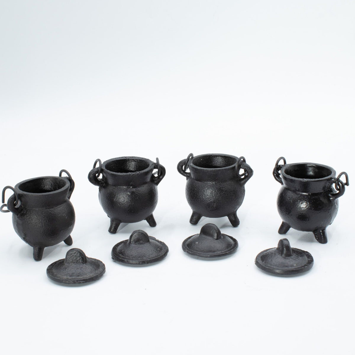 Chaudrons en Fonte avec Couvercle — Très Petit Modèle — Lot de 4 - photo 4