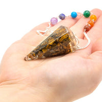 Orgonite Power Chakra Pendulum - Tiger Eye
