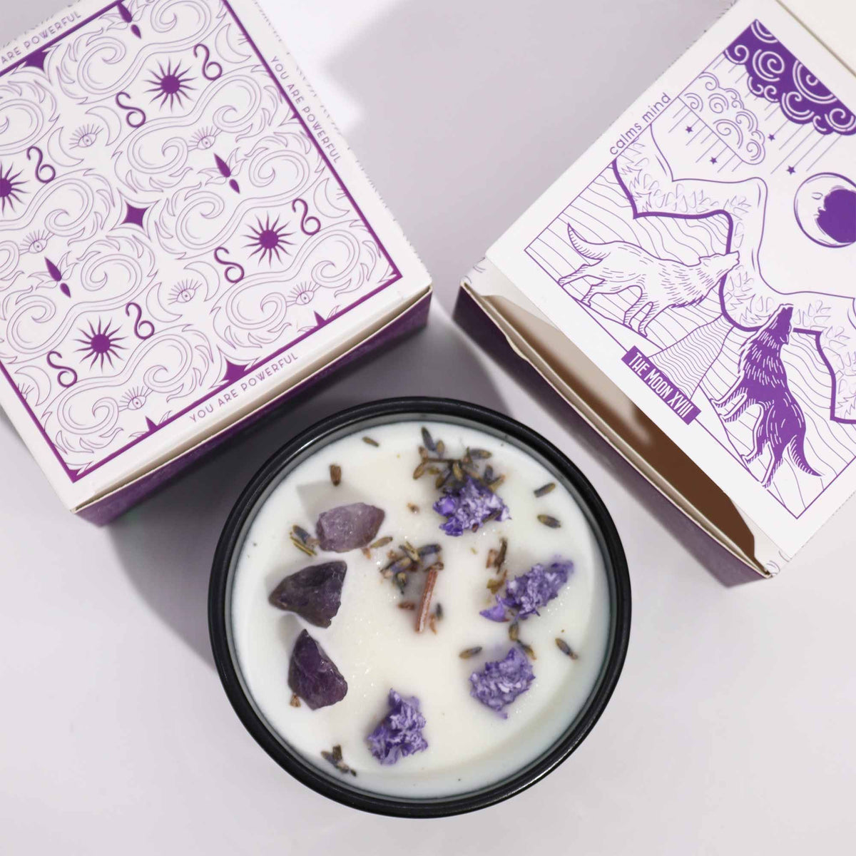 Bougie Florale Améthyste et Lavande — La Lune - photo 4