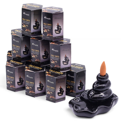 Lot 10 Cônes Encens Palo Santo Backflow - Purification & Méditation – photo 6