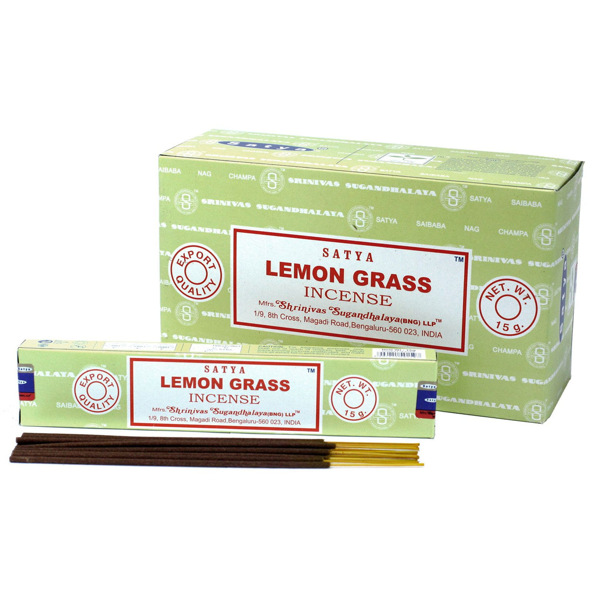 Encens Satya Lemongrass 15g - Énergie & Sérénité – photo 2