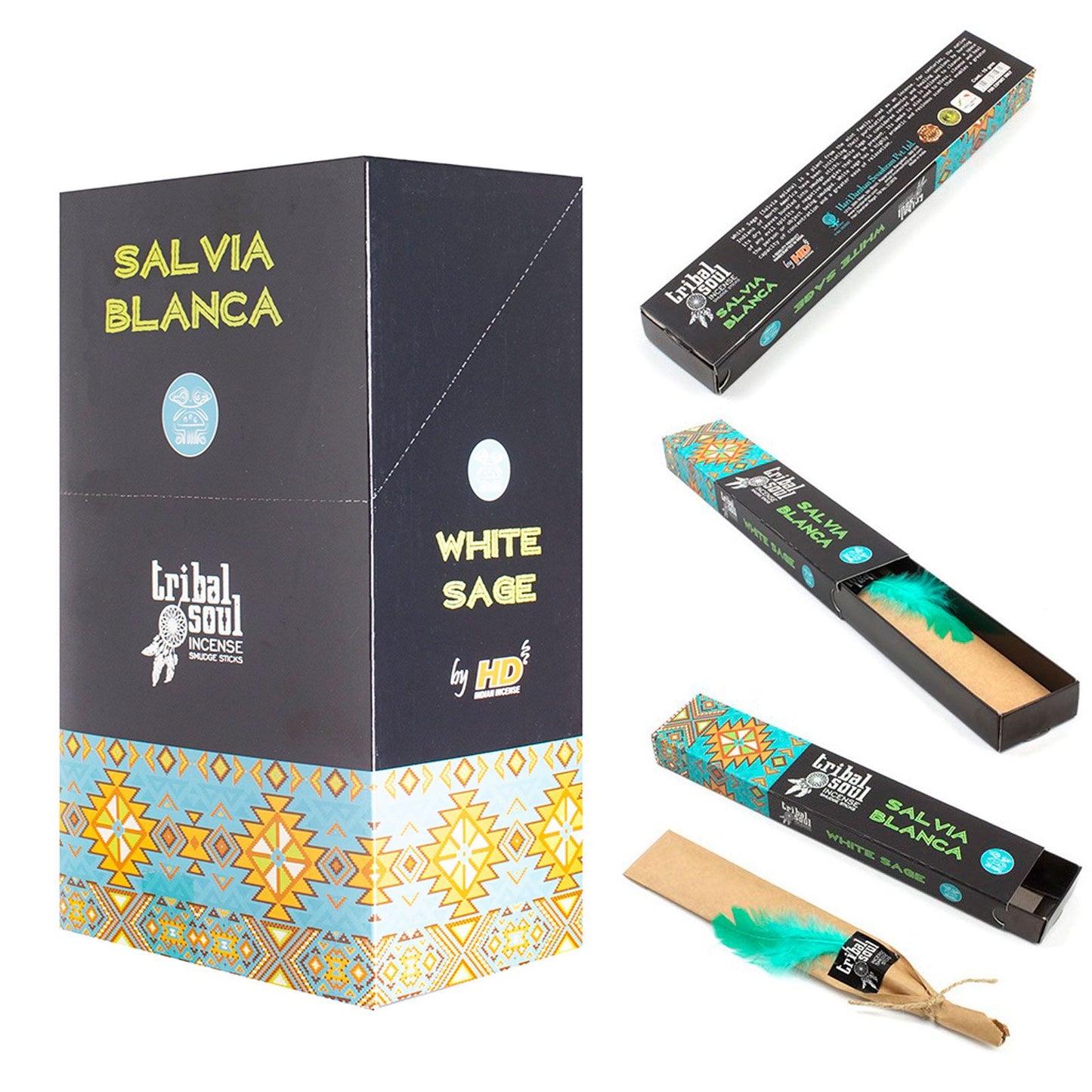 Encens Sauge Blanche Tribal Soul — Bâtonnets Artisanaux – photo 4