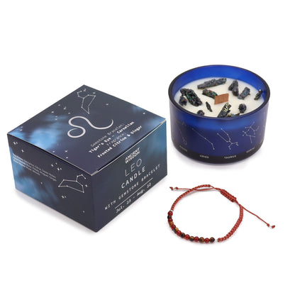 Bougie Zodiaque Lion — Bracelet Œil de Tigre & Cornaline - photo 4