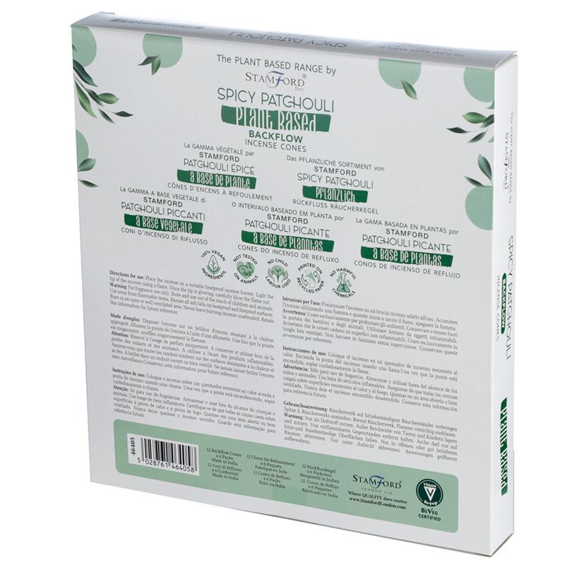 Cônes d'Encens Backflow Patchouli - Fumée Cascade 12 Pcs – photo 3