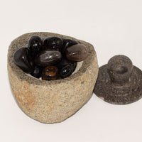 Pot Riverstone Naturel Ancrage — Couvercle 12×8cm