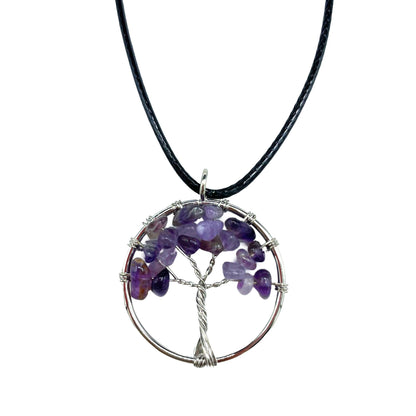 Pendentif Arbre de Vie Améthyste — Anti-Stress & Intuition – photo 2