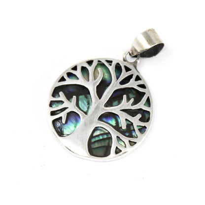 Pendentif Arbre de Vie Abalone 22mm - Ormeau & Argent – photo 4