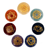 Set de pierres chakras (forme ronde)