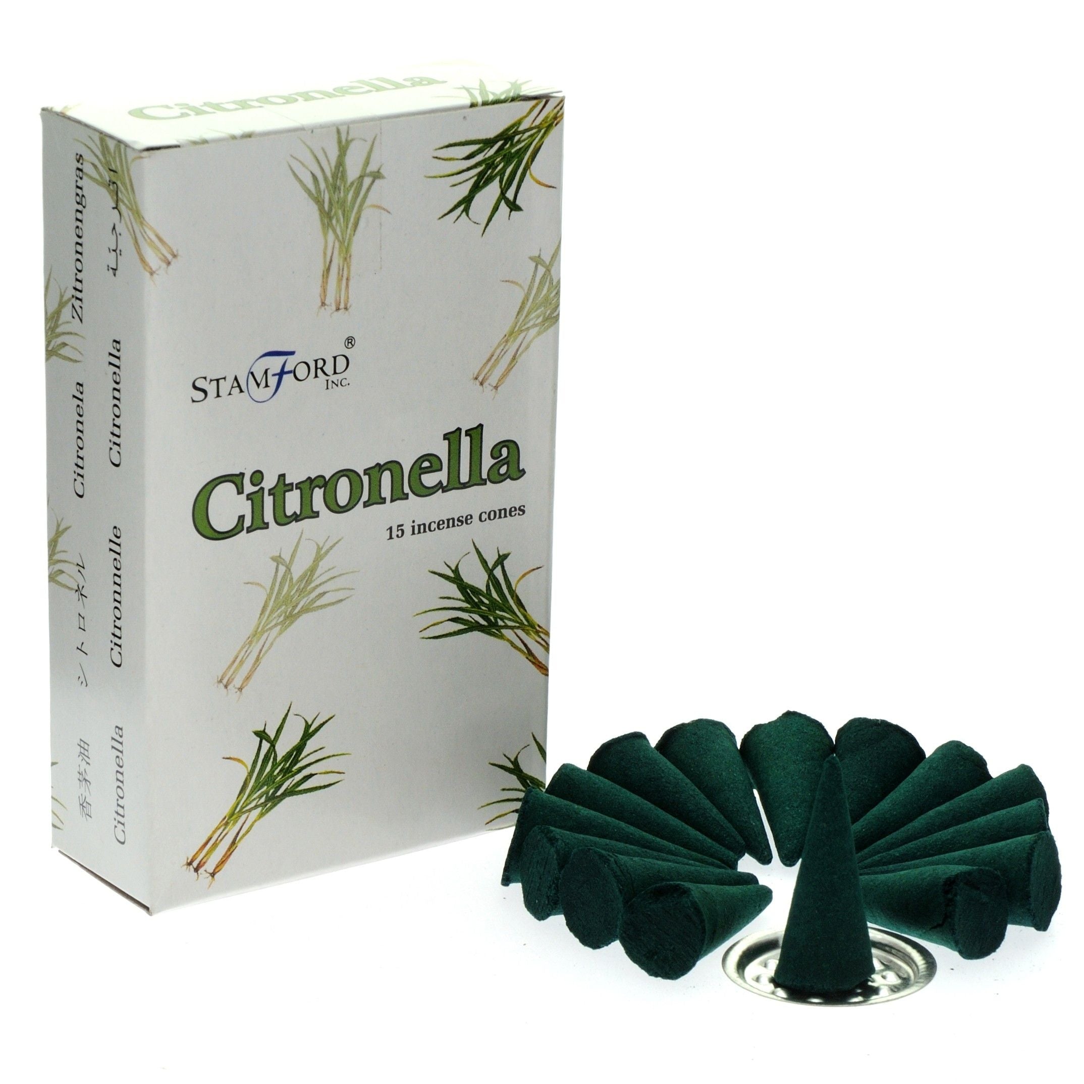 Cônes d'Encens Citronnelle - Purification & Bonne Humeur