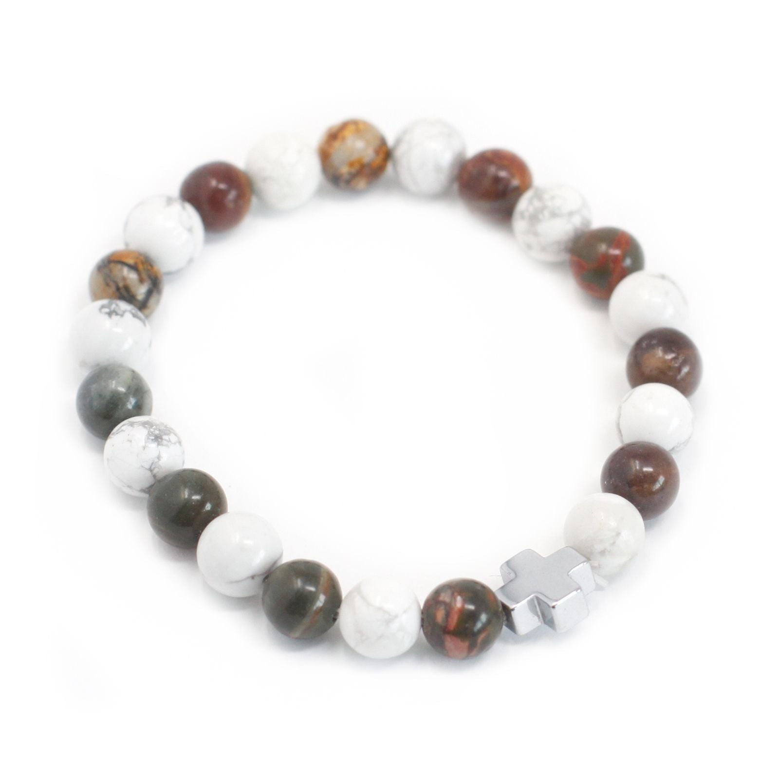 Lot de 2 bracelets d'amitié - Howlite Blanche - photo 4