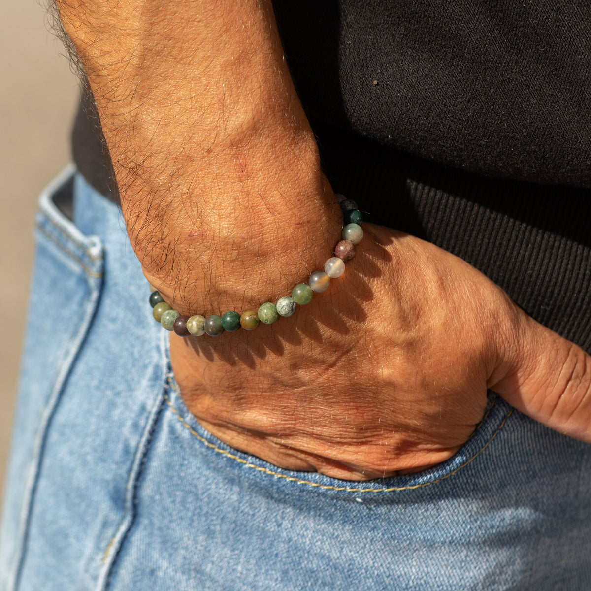 Bracelet Agate Mousse — Perles de 6 mm - photo 5