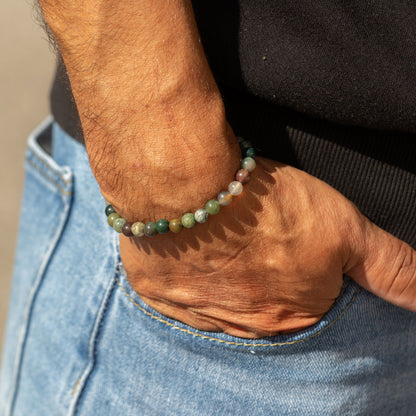 Bracelet Agate Mousse — Perles de 6 mm - photo 5