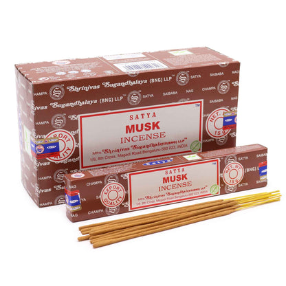 Encens Satya Musc 15 g - Sensuel & Terreux