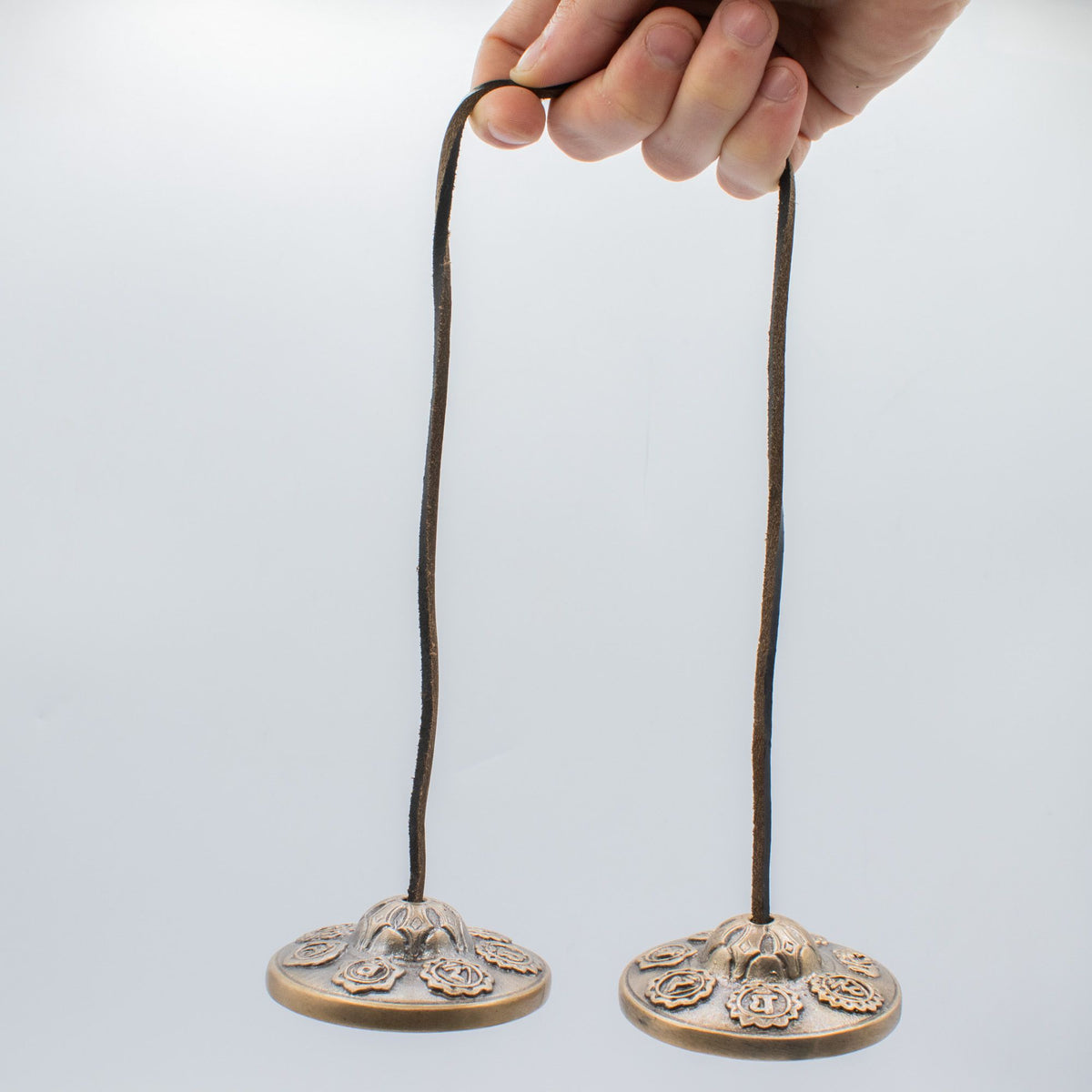 Tingsha Tibétain en Laiton — Sept Chakras — 7 cm - photo 6