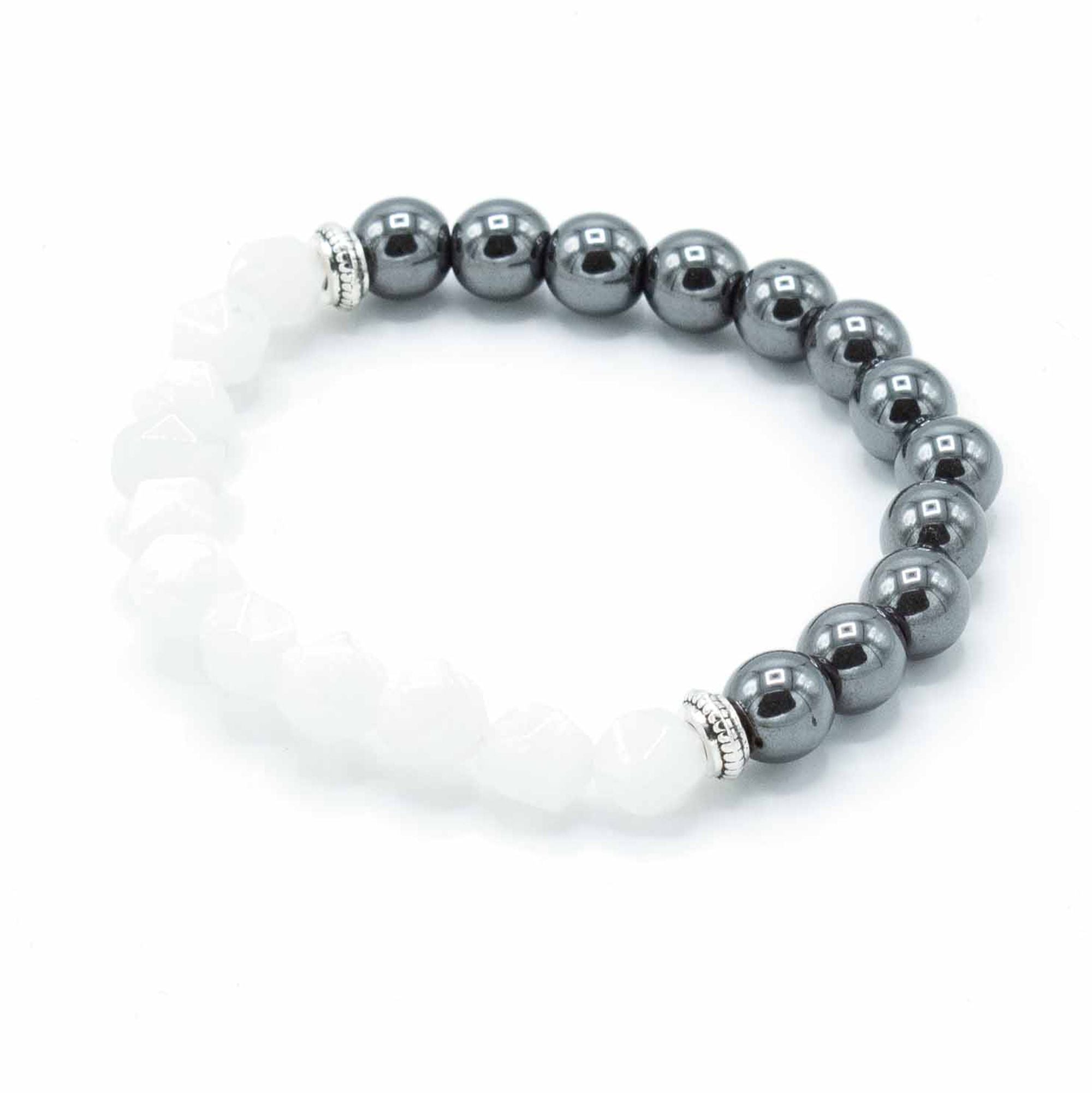 Bracelet magnétique en pierres facettées - Cristal de Roche - photo 2