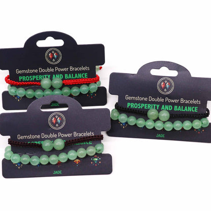 Bracelet double énergie - Jade