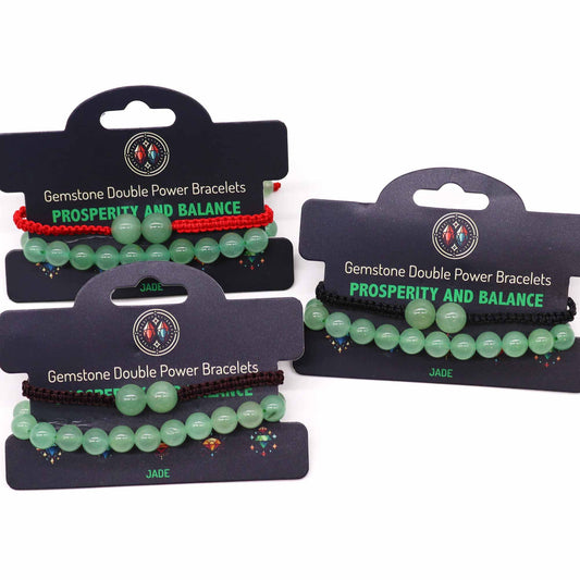 Bracelet double énergie - Jade