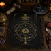 Tissu de Divination Papillon Noir & Or — Pendule