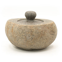 Pot en Pierre de Rivière avec Couvercle 15×12cm – photo 8