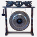 Gong Balinais Dragon 80cm — Support Sculpté Anthracite – photo 2