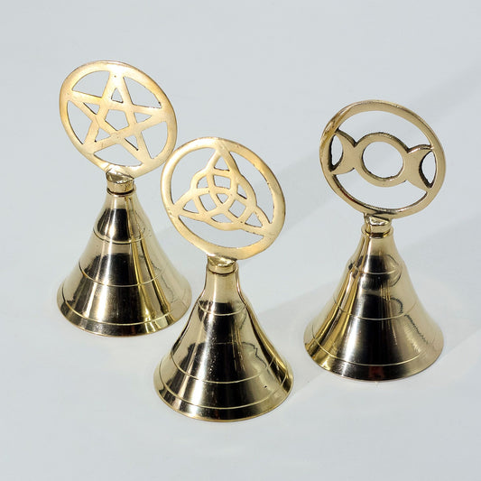 Cloche d'Autel Triquetra Laiton - Rituel & Méditation