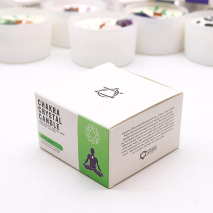 Bougie Chakra du Cœur — Quartz Rose & Jade — Rose Musquée - photo 4