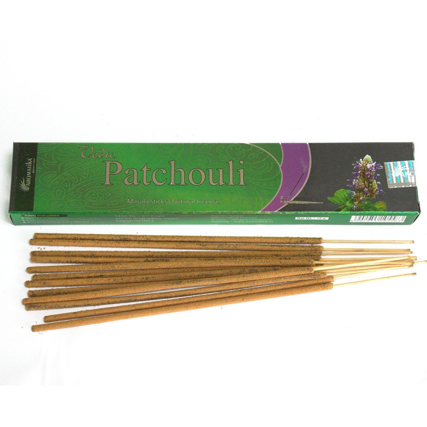 Encens Patchouli Vedic - Masala Roulé Main Jaipur