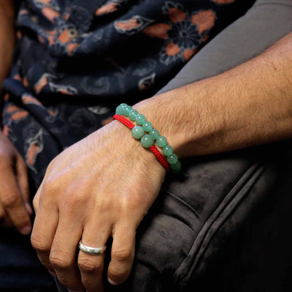 Bracelet double énergie - Jade - photo 3