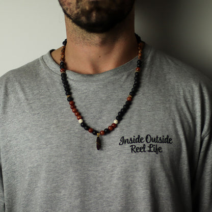 Collier Pierre de Lave Volcanique - Protection & Ancrage