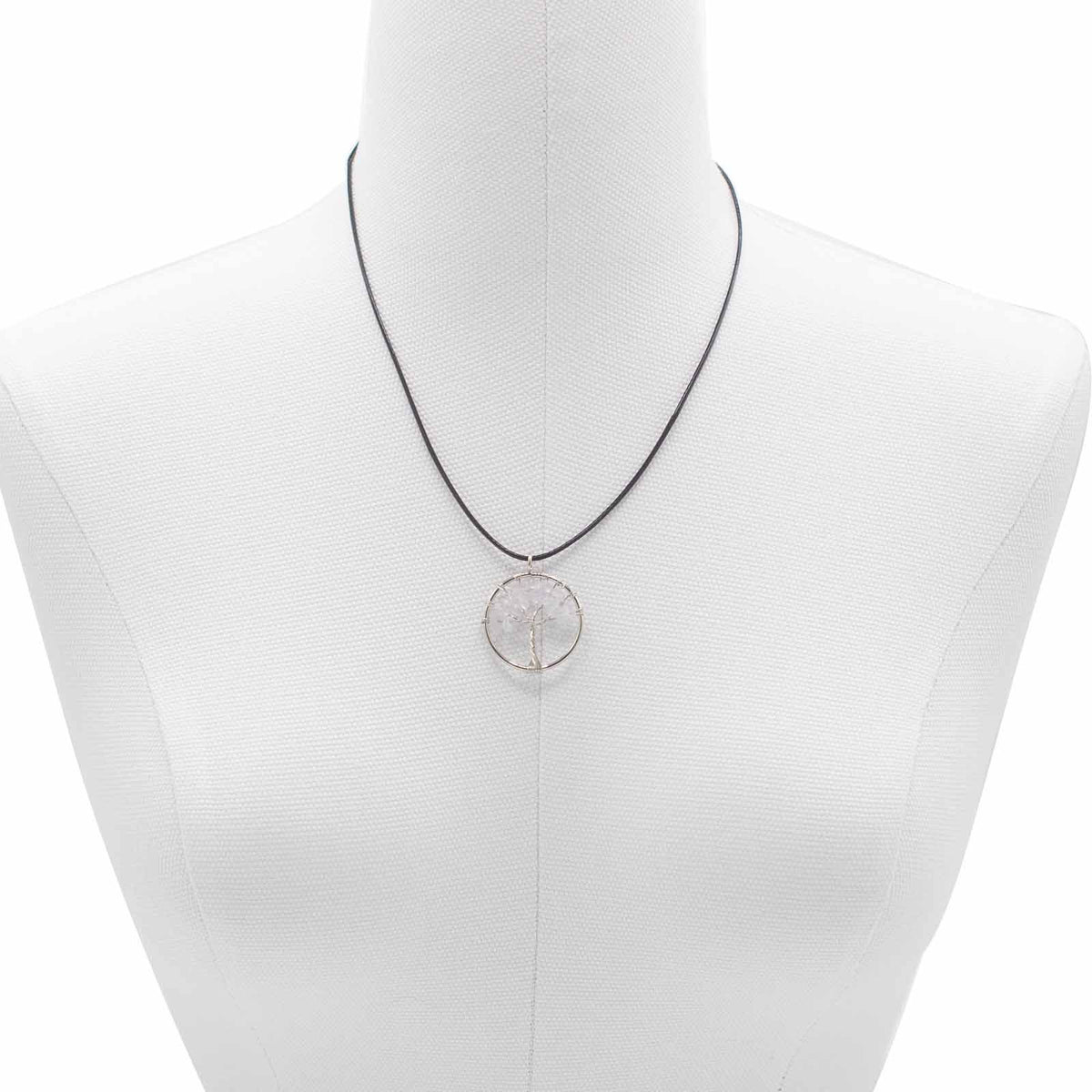 Pendentif Arbre de Vie Cristal de Roche — Clarté & Amplification – photo 2
