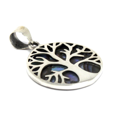 Pendentif Arbre de Vie Abalone 22mm - Ormeau & Argent – photo 2