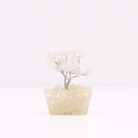 Mini Gemstone Trees On Orgonite Base - Rock Quartz (15 stones)